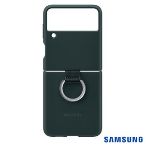 Capa Protetora para Galaxy Z Fold3 em Silicone com Argola Verde - Samsung - EF-PF711TGEGWW