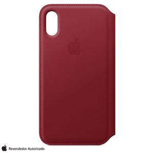 Capa para iPhone XS Folio de Couro Vermelha - Apple - MRWX2ZM/A