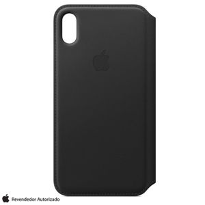 Capa para iPhone XS Max em Couro Preta - Apple - MRX22ZM