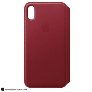 Capa para iPhone XS Max de Couro Vermelha Apple - MRX32ZM/A