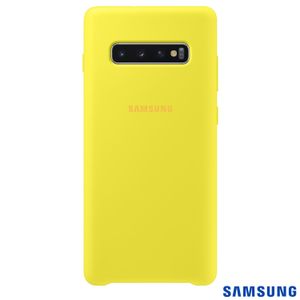 Capa para Galaxy S10+ em Silicone Amarela - Samsung - EF-PG975TYEGBR