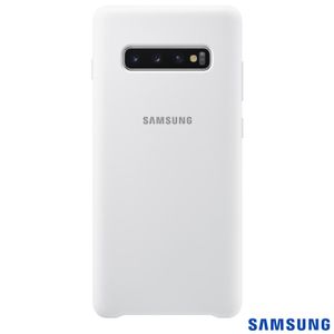 Capa para Galaxy S10+ em Silicone Branca - Samsung - EF-PG975TWEGBR