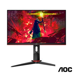 Monitor Gamer 23,8" AOC Hero Widescreen com 100 milhões:1 max de Contraste - 24G2/BK