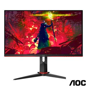 Monitor Gamer 27" AOC Hero Widescreen LED de 144Hz e 1ms, Painel IPS, NVIDIA G-Sync, Bordas Ultrafinas - 27G2/BK