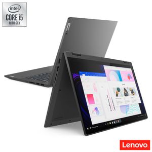 Notebook Lenovo 2 em 1, Intel® Core? i5 1035G1 , 8GB, 256GB SSD, Tela de 14", Grafite, Ideapad Flex 5i - 81WS0002BR