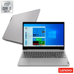 Notebook Lenovo, Intel® Core? i3 10110U, 4GB, 1TB, Tela de 15,6", UHD Graphics, Prata, IdeaPad 3i - 82BS0002BR