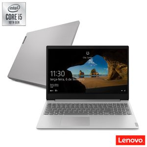 Notebook Lenovo, Intel Core i5 1035G1, 8GB, 1TB, Tela de 15,6", Prata, Ideapad S145 - 82DJ0001BR