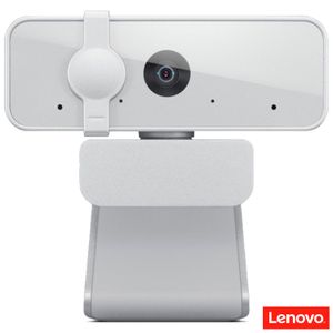 Webcam Lenovo 300 Full HD Com 2 Microfones Integrados 1080p 30fps USB Cinza Claro GXC1B34793