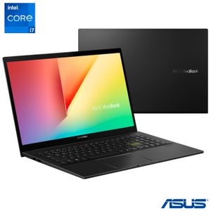 Notebook Asus®, Intel® Core? i7-1165G7, 16GB, 512GB SSD, Tela de 15,6", Nvidia Mx350, Preto, VivoBook 15 - K513EQ-E