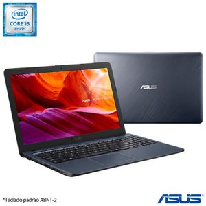 Notebook Asus VivoBook 15, Intel® Core? i3 6100U, 4 GB, 1 TB, Tela de 15,6", Cinza Escuro, X543 - X543UA-GQ3153T