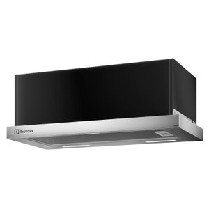 Depurador de Ar Electrolux 60cm Retrátil com 02 Velocidades, Exaustor e Dupla Filtragem Inox - DE6RX