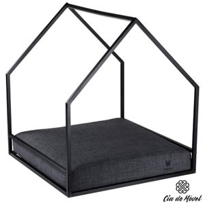 Cama Pet Mona Mo.Co Cia do Móvel em Metalon Preta - COMVPRT002