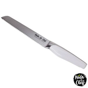 Faca para Pão 8" 34 cm em Aço Inox - Moda do Chef