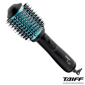 Escova Secadora e Alisadora Taiff Style Oval com 02 Temperaturas Preta e Azul Tiffany - 5600