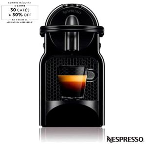 Cafeteira Nespresso Inissia Preta para Café Expresso - D40-BR-BK-NE4