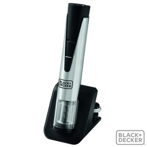 Abridor de Vinhos a Bateria W15 em Aço Inox Preto - Black & Decker