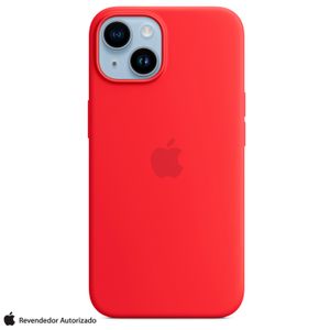 Capa para iPhone 14 com MagSafe em Silicone (PRODUCT)RED - Apple - MPRW3ZE/A