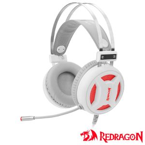 Fone de Ouvido Gamer Redragon Minos Headset Lunar White - H210W