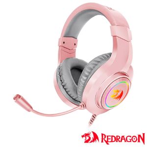 Fone de Ouvido Gamer Redragon Hylas Headset Rosa - H260-P