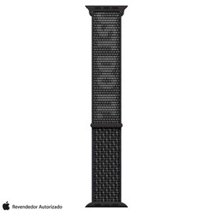 Pulseira Loop Esportiva Nike para Apple Watch 41 mm em Trama de Nylon Preta e Branco Summit - MPHW3AM/A