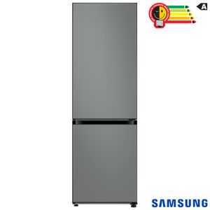 Refrigerador Duplex Inverse Samsung de 02 Portas Frost Free com 328 Litros Bespoke Cinza Satin Gray -  RB33A307031