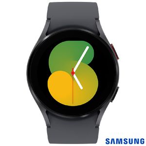 Galaxy Watch 5 LTE 40mm Samsung Grafite com 1,2", Pulseira em FKM, Wi-Fi, Bluetooth e 16GB