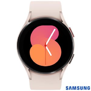 Galaxy Watch 5 LTE 40mm Samsung Rose com 1,2", Pulseira em FKM, Wi-Fi, Bluetooth e 16GB