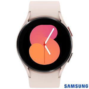 Galaxy Watch 5 LTE 40mm Samsung Rose com 1,2", Pulseira em FKM, Wi-Fi, Bluetooth e 16GB