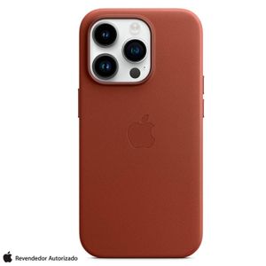 Capa para iPhone 14 Pro com MagSafe em Couro Vermelho-terra - Apple - MPPK3ZE/A