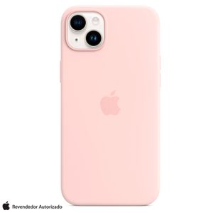 Capa para iPhone 14 Plus com MagSafe em Silicone Rosa Giz - Apple - MPT73ZE/A