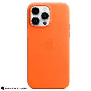 Capa para iPhone 14 Pro Max com MagSafe de Couro Laranja - Apple - MPPR3ZE/A