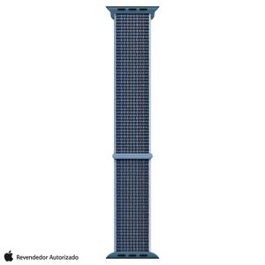 Pulseira para Apple Watch 41 mm em Trama de Nylon Azul-tempestade - MPL93AM/A