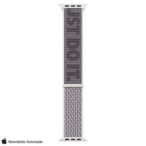 Pulseira Loop Esportiva Nike para Apple Watch 45 mm em Trama de Nylon Branco Summit e Preta - MPJ03AM/A