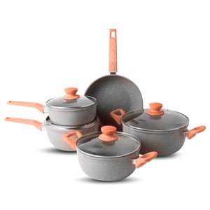 Conjunto de Panelas Marble Edition Light com 05 Peças - Oster