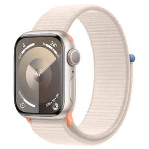 Apple Watch Series 9 (GPS 41 mm) Caixa Estelar de Alumínio com Pulseira Loop Esportiva Estelar