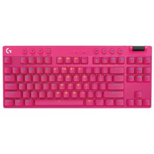 Teclado Gamer Sem Fio Logitech PRO X TKL LIGHTSPEED Magenta