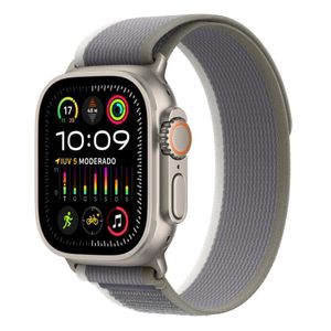 Apple Watch Ultra 2 (GPS + Cellular) 49 mm Caixa de Titânio com Pulseira Loop Trail Verde e Cinza M/G