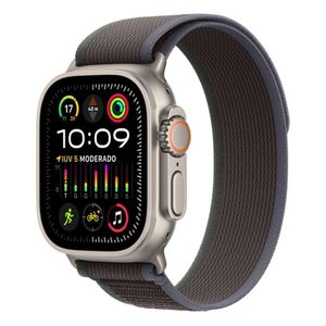 Apple Watch Ultra 2 (GPS + Cellular) 49 mm Caixa de Titânio com Pulseira Loop Trail Azul e Preta M/G