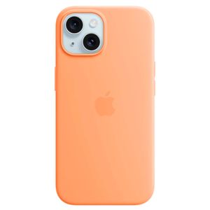 Capa iPhone 15 de Silicone com MagSafe Laranja-verão - Apple - MT0W3ZMA