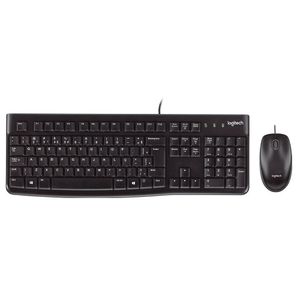 Combo Mouse e Teclado MK120 com Fio USB Cinza - Logitech - 920004429