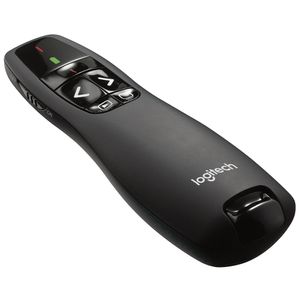 Apresentador sem Fio R400 com Alcance sem Fio de Até 15 Metros Preto - Logitech - 910001354