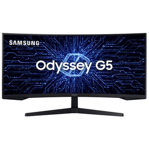 Monitor Gamer Odyssey G5 34" Ultra WQHD, 165Hz, 1ms, HDMI, Display Port, Freesync, Preto