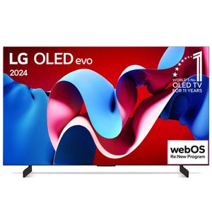 Smart TV LG OLED Evo Gaming 42" Polegadas OLED42C4, Processador α9 Ger7 AI, Design Ultra Slim, G-Sync e Wi-Fi