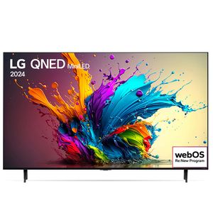 Smart TV LG QNED MiniLED 75" Polegadas 75QNED90T, Processador α8 AI, Quantum Dot, webOS 24 e Wi-Fi