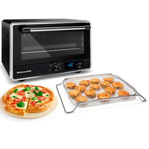 Forno Multifunções KitchenAid com Air Fryer e Acessório para Pizza Black Matte - FORKOG21