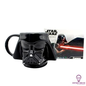 Caneca 3D Darth Vader em Porcelana com 500 ml - Zonacriativa