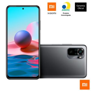 Redmi Note 10 Onyx Gray Xiaomi, com Tela de 6,43", 4G+, 64GB e Câmera Quádrupla de 48MP+8MP+2MP+2MP - CX309CIN