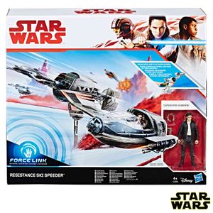 Nave Lançadora de Dardos Force Link Classe C Star Wars Cinza - C1251 - Hasbro