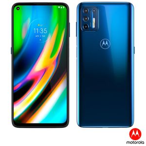 Smartphone Moto G9 Plus Azul Índigo, com Tela de 6,8", 4G, 128GB e Câmera Quádrupla de 64MP + 8MP + 2MP + 2MP - XT2