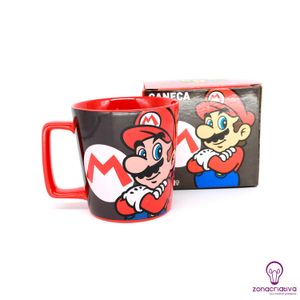 Caneca Buck Mario Mushroom em Cerâmica com 400 ml - Zonacriativa